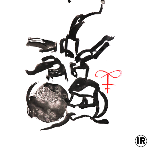 The Devil reversed, ion rudolf,ink and pastel on, 42x30cm,2019