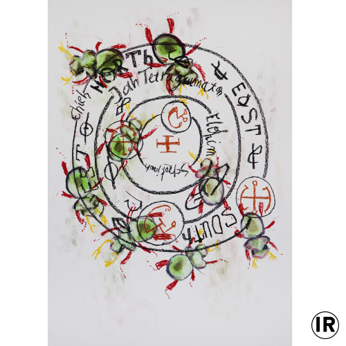 Circle of the Art,pastel on paper70x50cm,2020