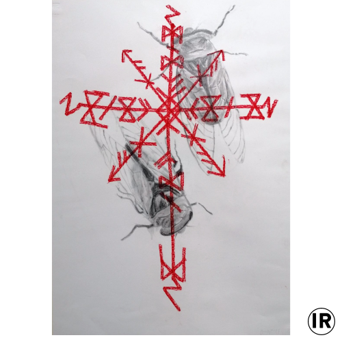 Ion Rudolf, Komm zu mir,Graphite and pastel on paper, 70x50cm, 2019