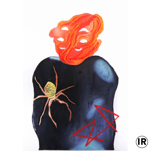 Algol,ion rudolf, pastel on paper, 70x50cm,2020